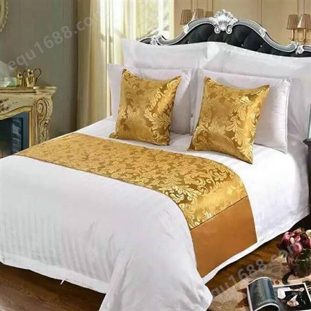民宿酒店布草贡缎 床上用品 纯棉四件套 60s床单被套